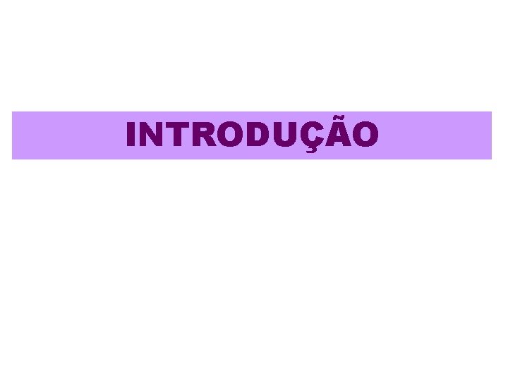 INTRODUÇÃO 