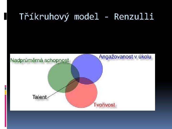 Tříkruhový model - Renzulli 