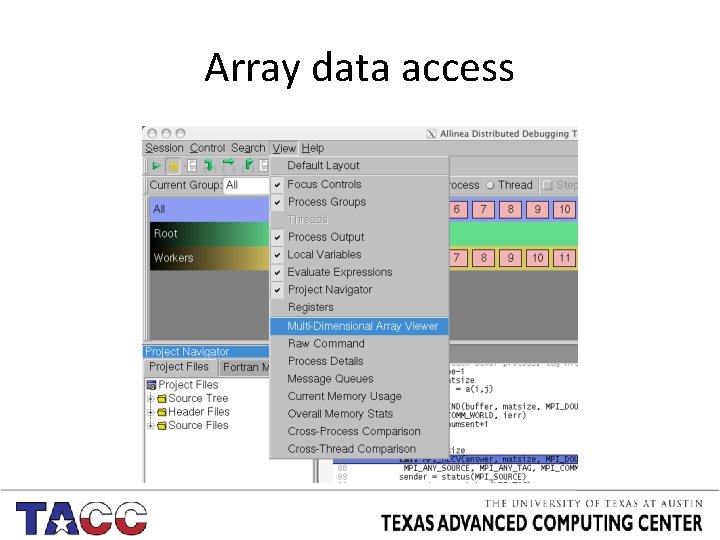 Array data access 