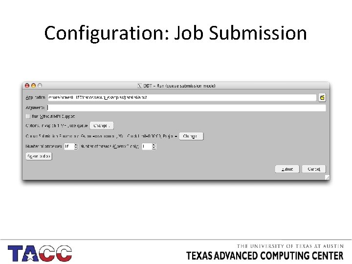 Configuration: Job Submission 