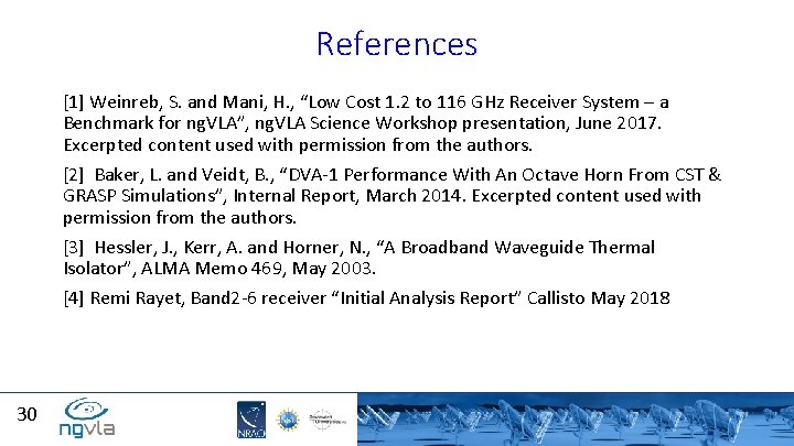 References [1] Weinreb, S. and Mani, H. , “Low Cost 1. 2 to 116