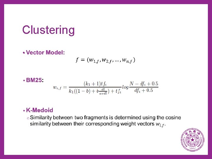 Clustering • 
