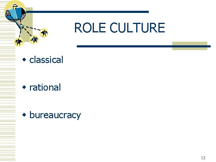 ROLE CULTURE w classical w rational w bureaucracy 13 