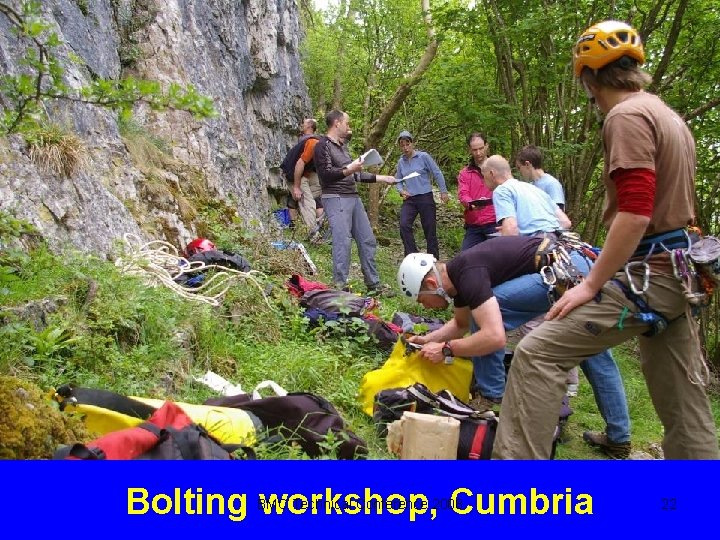 Bolting workshop, Cumbria BMC Technical Conference 2008 22 