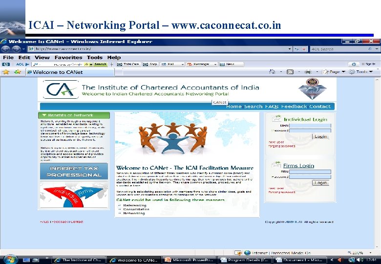 ICAI – Networking Portal – www. caconnecat. co. in CA Niranjan Joshi 42 23.