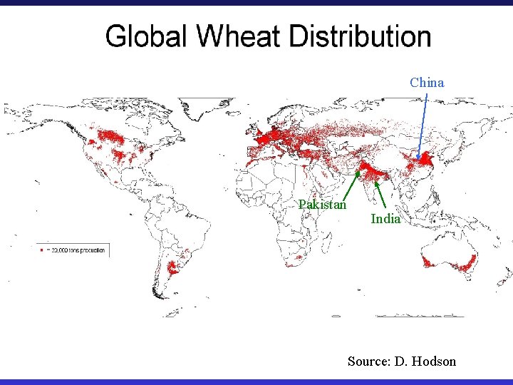 China Pakistan India Source: D. Hodson 