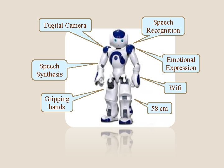 Digital Camera Speech Synthesis Speech Recognition Emotional Expression Wifi Gripping hands 58 cm 