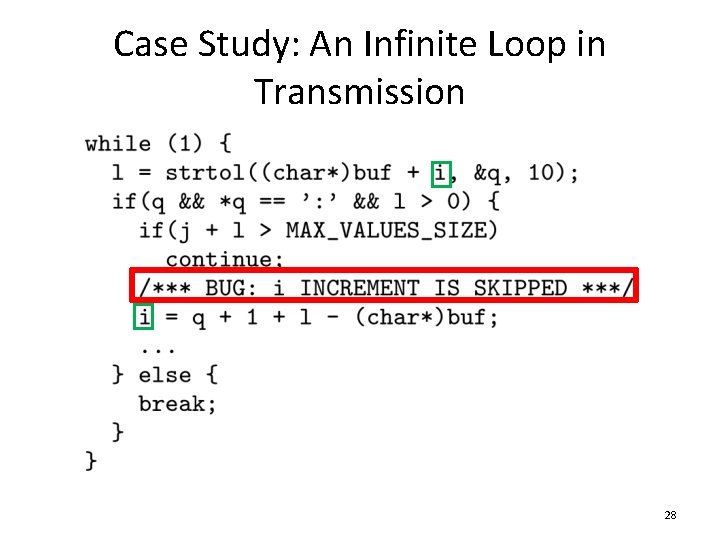 Case Study: An Infinite Loop in Transmission 28 