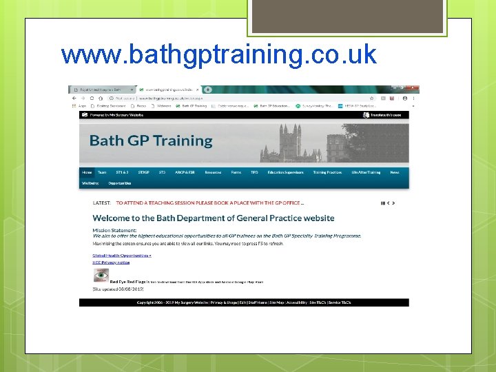 www. bathgptraining. co. uk 