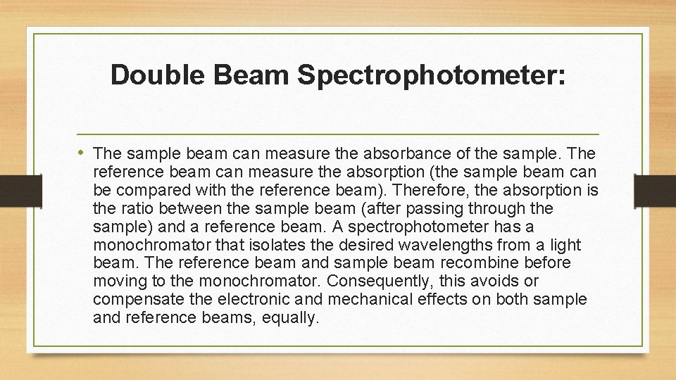 UVVisible Spectroscopy Part 4 Analytical chemistry III B