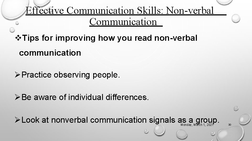 Effective Communication Skills: Non-verbal Communication v. Tips for improving how you read non-verbal communication