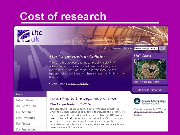 Cost of research 