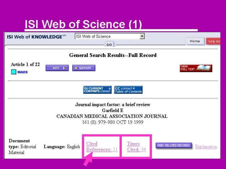 ISI Web of Science (1) 