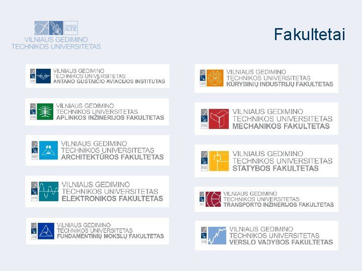 Fakultetai 