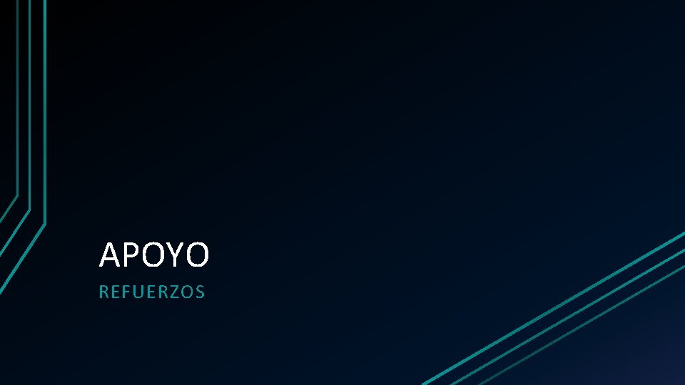 APOYO REFUERZOS 