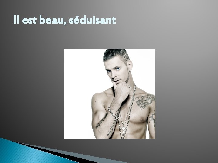 Il est beau, séduisant 