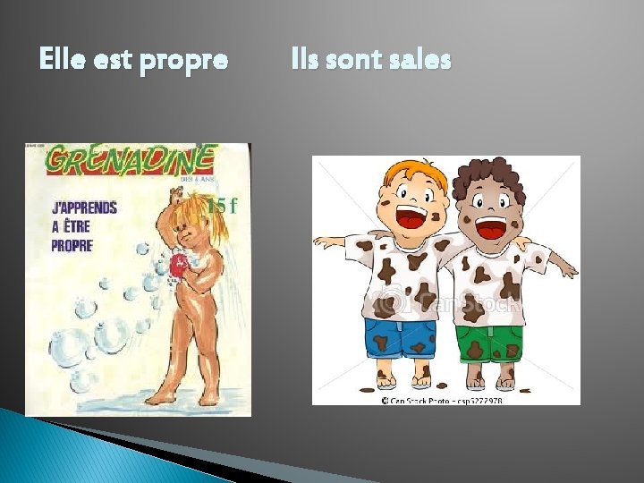 Elle est propre Ils sont sales 