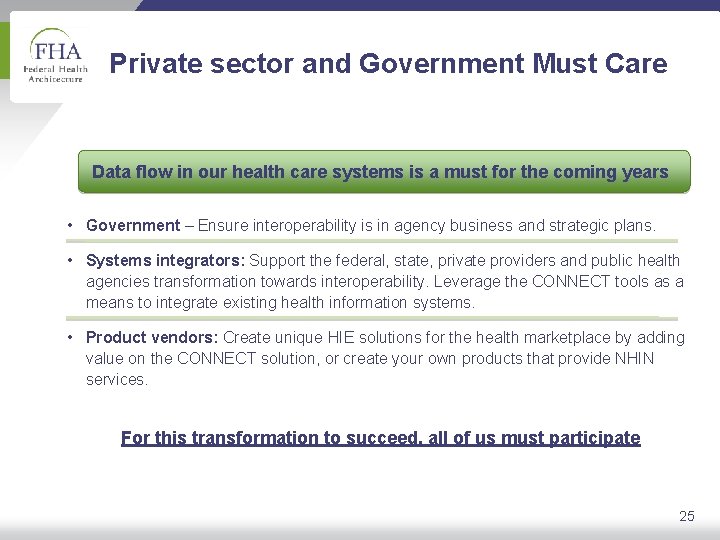 Private sector and Government Must Care Data flow in our health care systems is