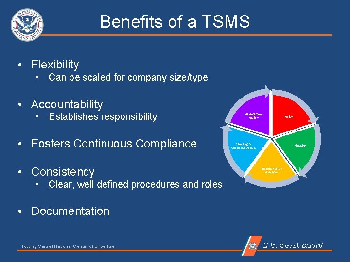 Benefits of a TSMS • Flexibility • Can be scaled for company size/type •