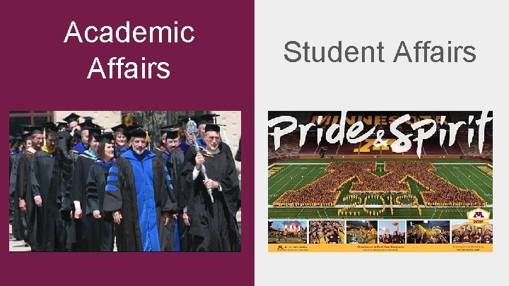 Academic Affairs Student Affairs 