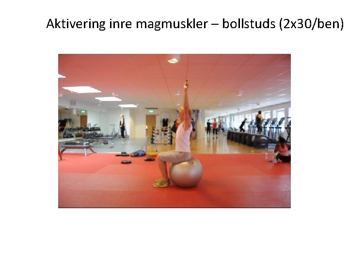 Aktivering inre magmuskler – bollstuds (2 x 30/ben) 