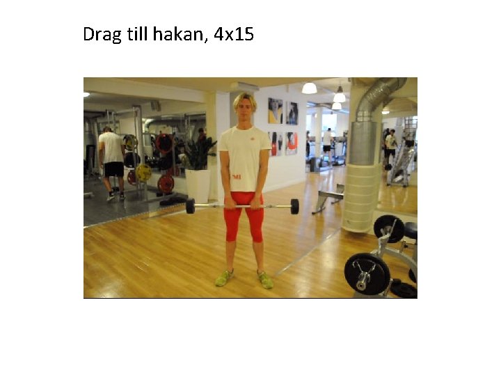 Drag till hakan, 4 x 15 