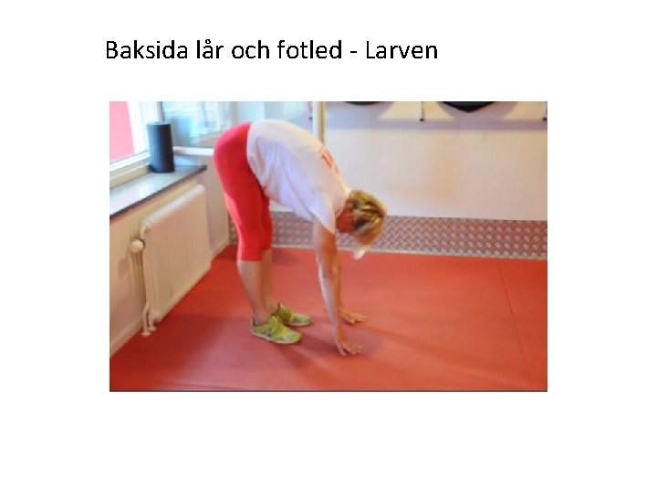 Baksida lår och fotled - Larven 