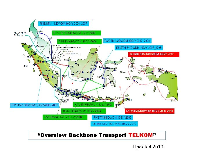 “Overview Backbone Transport TELKOM” Updated 2010 
