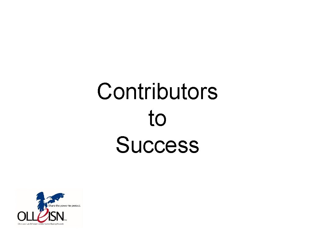 Contributors to Success 