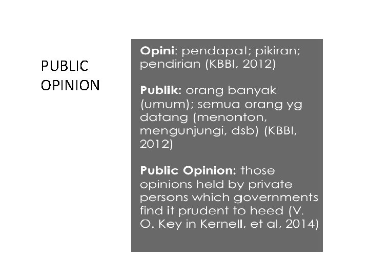 PUBLIC OPINION 