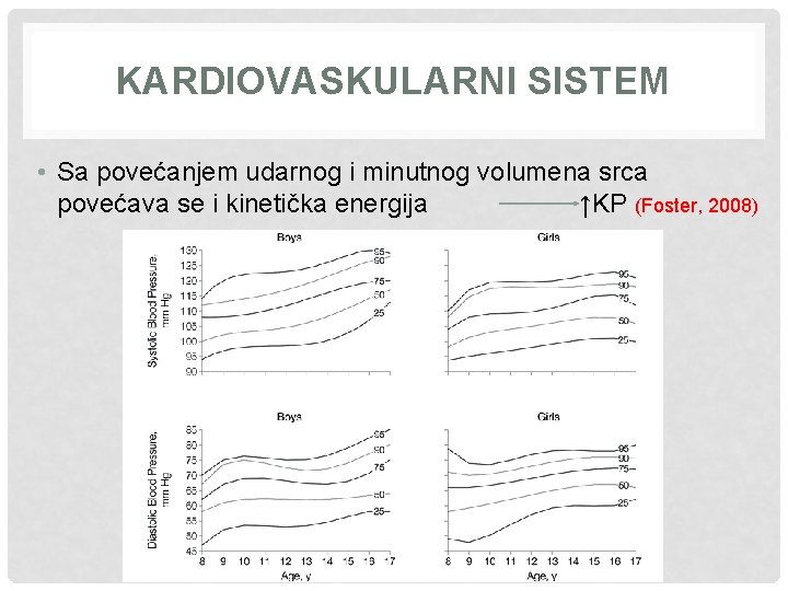 KARDIOVASKULARNI SISTEM • Sa povećanjem udarnog i minutnog volumena srca povećava se i kinetička