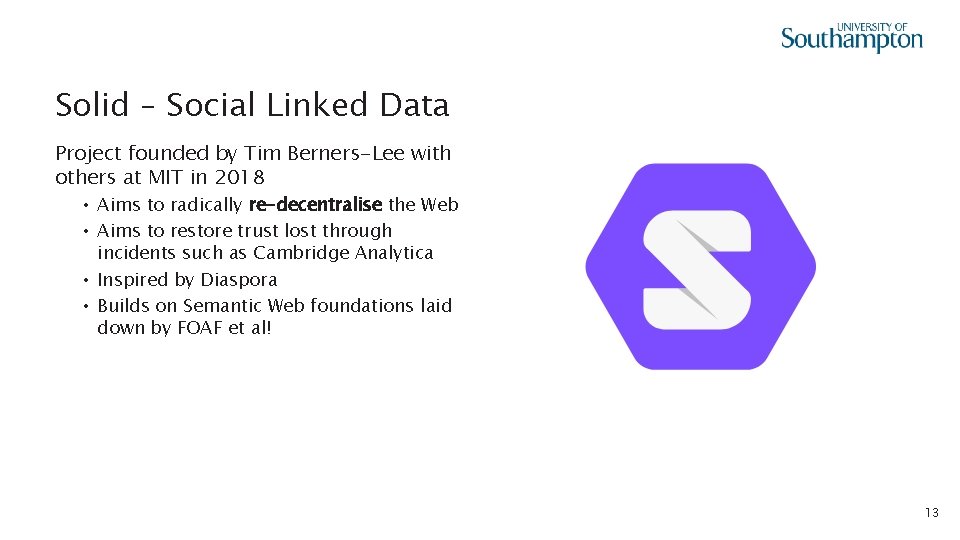 Solid – Social Linked Data Project founded by Tim Berners-Lee with others at MIT