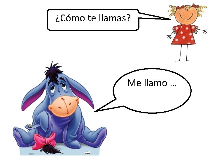 ¿Cómo te llamas? Me llamo … 