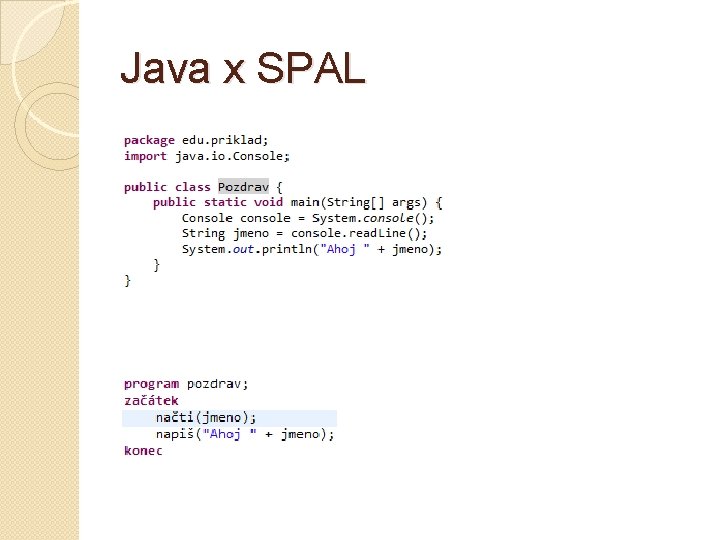 Java x SPAL 