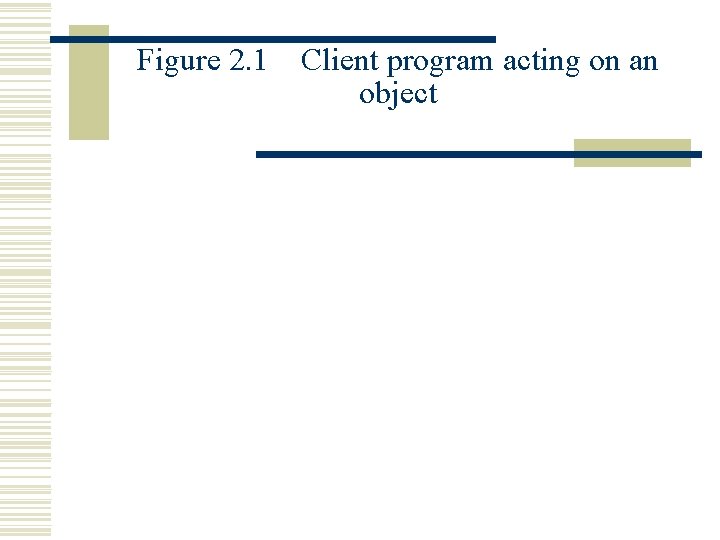 Figure 2. 1 Client program acting on an object 