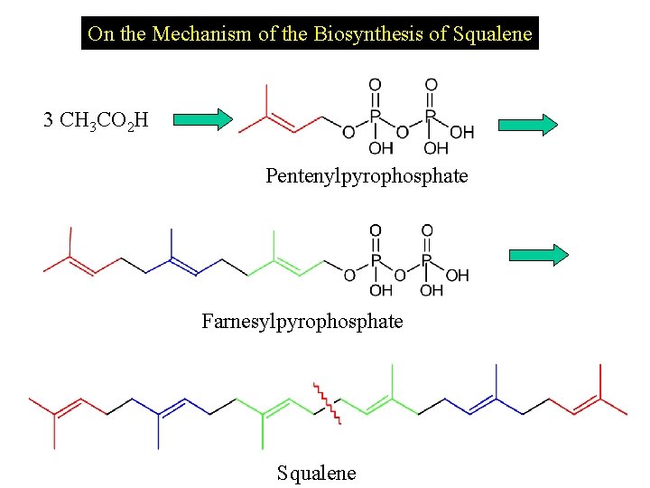 On the Mechanism of the Biosynthesis of Squalene 3 CH 3 CO 2 H