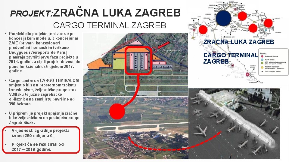 PROJEKT: ZRAČNA LUKA ZAGREB CARGO TERMINAL ZAGREB • Putnički dio projekta realizira se po