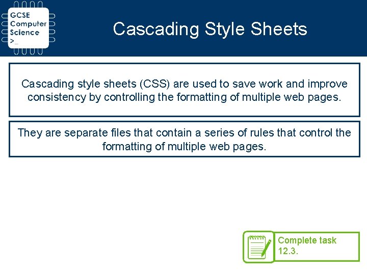 Cascading Style Sheets Cascading style sheets (CSS) are used to save work and improve Cascading Style Sheets Cascading style sheets (CSS) are used to save work and improve