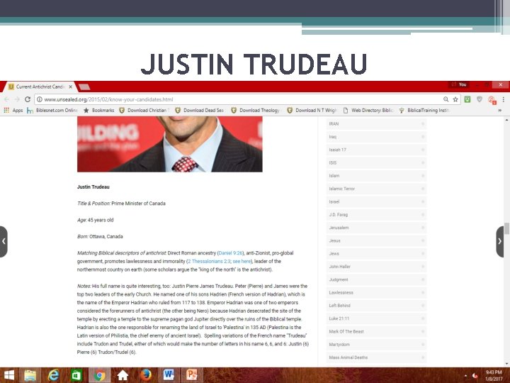 JUSTIN TRUDEAU 