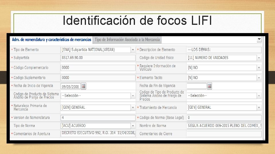 Identificación de focos LIFI 