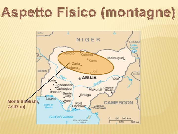 Aspetto Fisico (montagne) Monti Shebshi, 2. 042 m) 