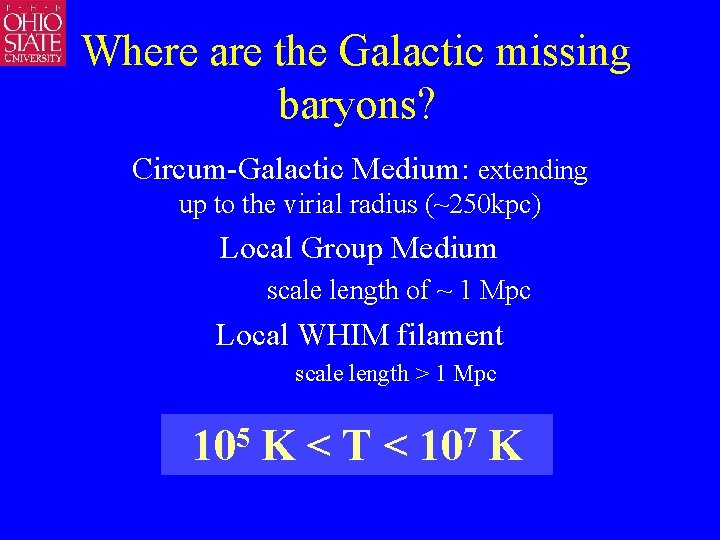 Where are the Galactic missing baryons? Circum-Galactic Medium: extending up to the virial radius