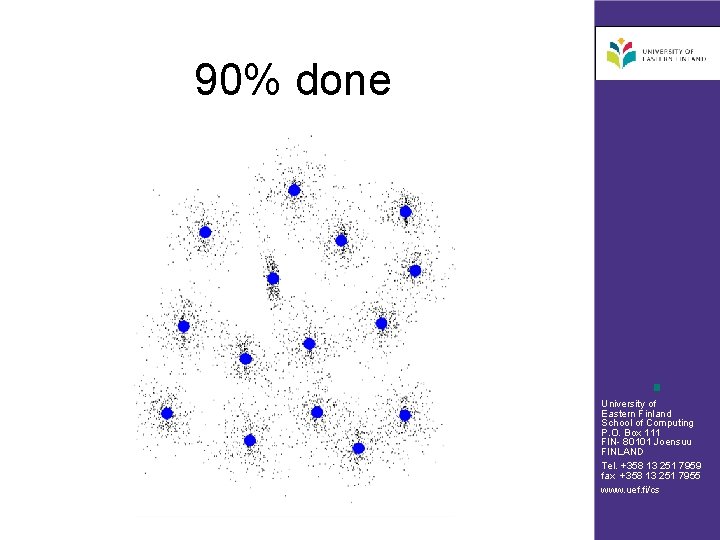 90% done University of Eastern Finland School of Computing P. O. Box 111 FIN-