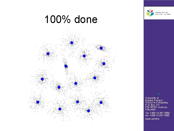 100% done University of Eastern Finland School of Computing P. O. Box 111 FIN-