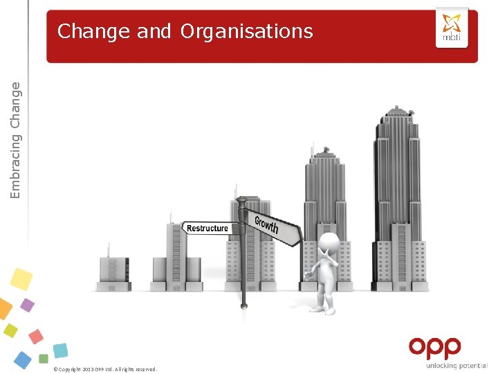 Embracing Change and Organisations © Copyright 2013 OPP Ltd. All rights reserved. 