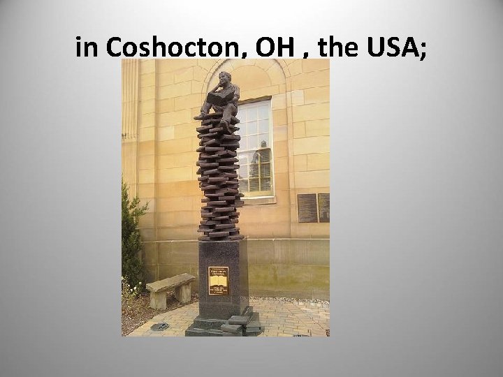 in Coshocton, OH , the USA; 