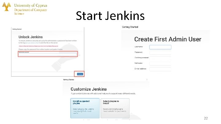 Start Jenkins https: //www. cs. ucy. ac. cy/courses/EPL 646 22 