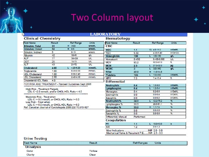 Two Column layout 