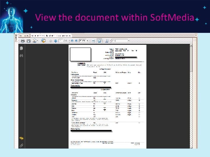 View the document within Soft. Media 