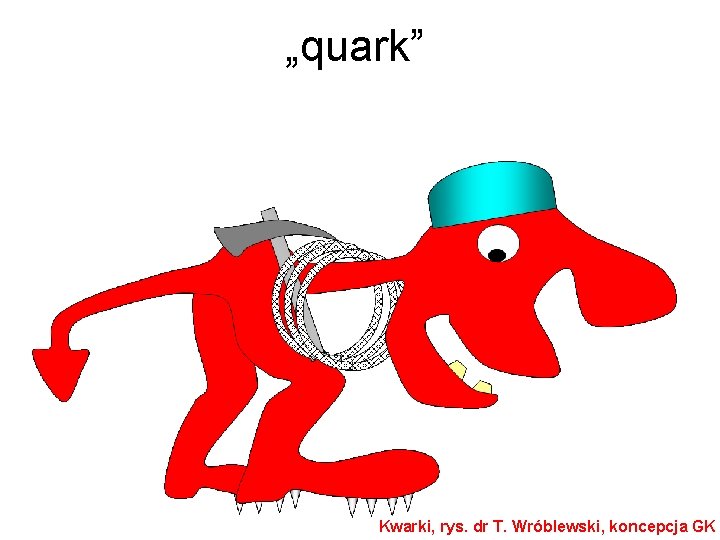 „quark” Kwarki, rys. dr T. Wróblewski, koncepcja GK 